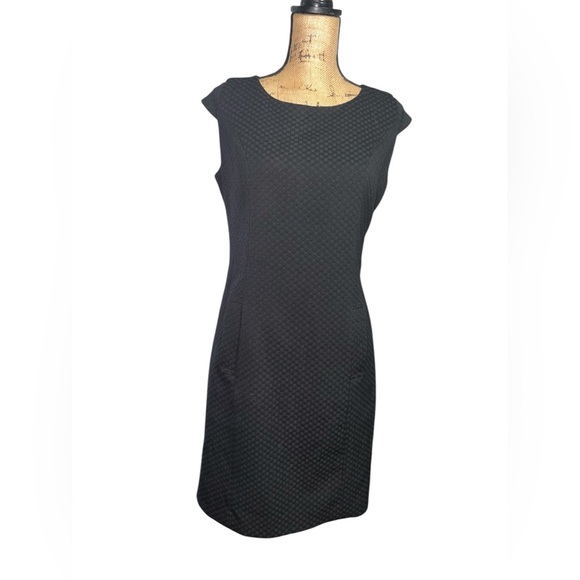 Birgitta Made By Burgalux Denmark Black Sleeveless Shift Dress Size 46‎ US 14 - Picture 7 of 7